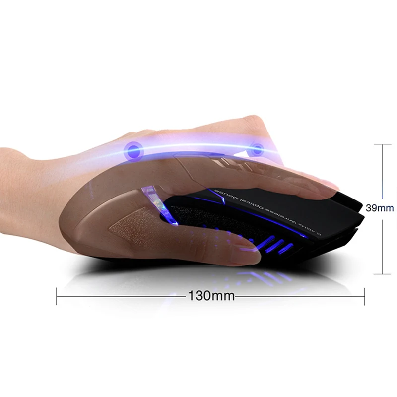 

Wireless Gaming Mouse with Quiet Click Optical 2400 DPI for PC Laptop Office DJA99