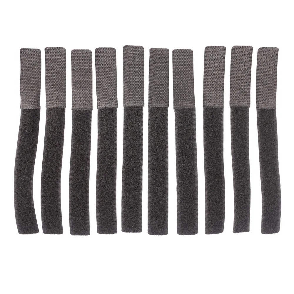 

10pcs Black Magic Tapes Cables Ties Reusable Nylon Cable Manager Winder Wire Cord Tidy Straps Organizer For Effect Pedal Cable