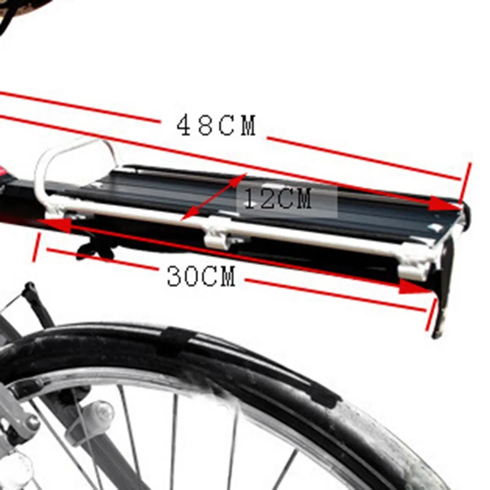 

Bike Bicycle Rack 12kg Capaciblity Bicycle Cycling Quick Release Cargo Rear Seat Rack Bag Luggage Carrier Pannier with Reflector