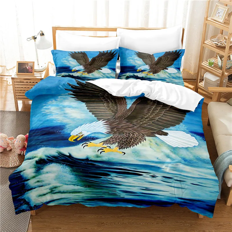 

Комплект постельного белья Eagle для спальни, мягкие покрывала для кровати, домашний комфортный пододеяльник, пододеяльник и наволочка