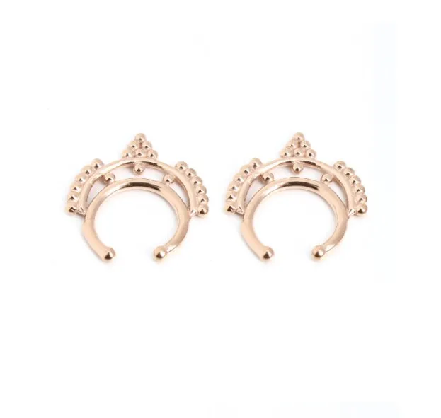 

2pcs 19*20mm Stainless Steel Eyebrow Bar Lip Nose Piercing Ear Studs Steel Mixed Body Jewelry Fashion Punk Crystal Piercing Set