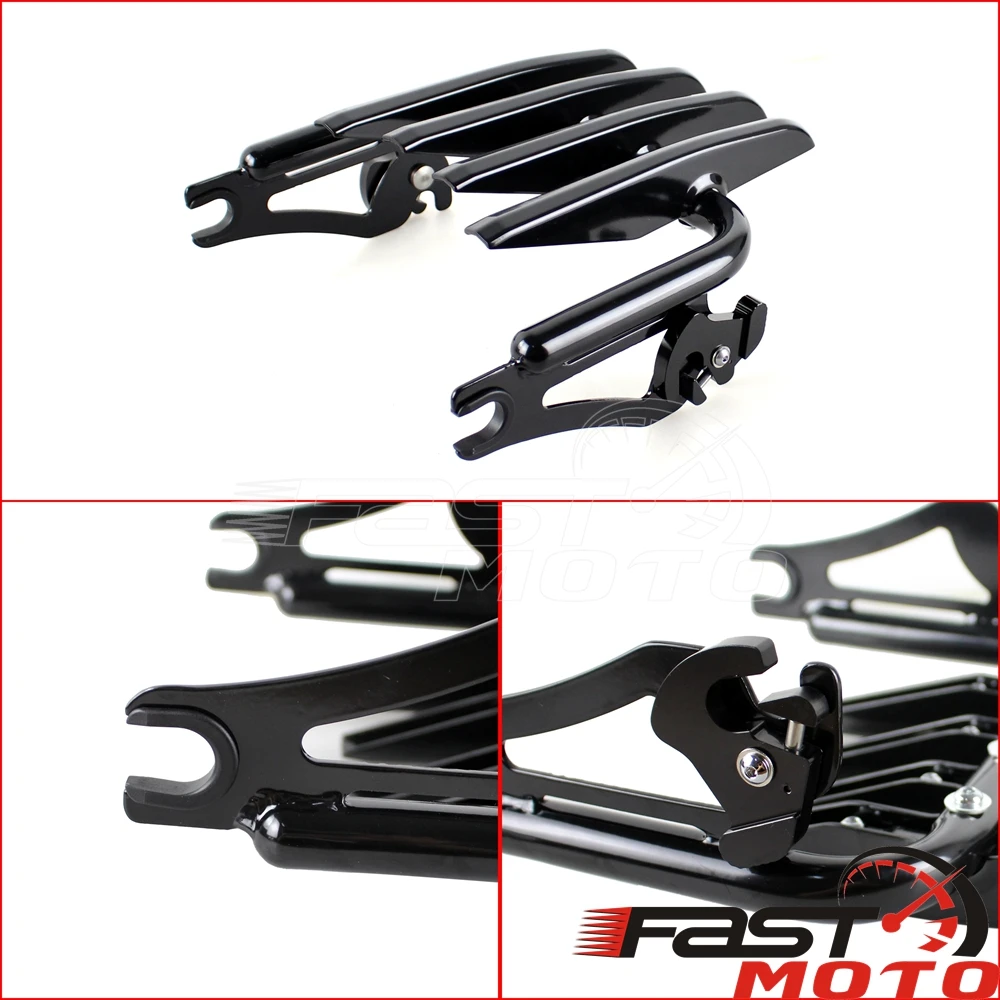 Съемный багажный Стелс для Harley Touring мотоцикла Stealth спинка Сисси-бара Road King CVO Street