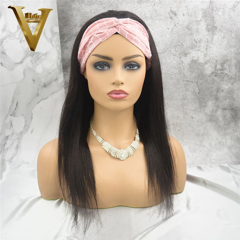 Оригинальные человеческие волосы безклеевые прямые парики бразильские без