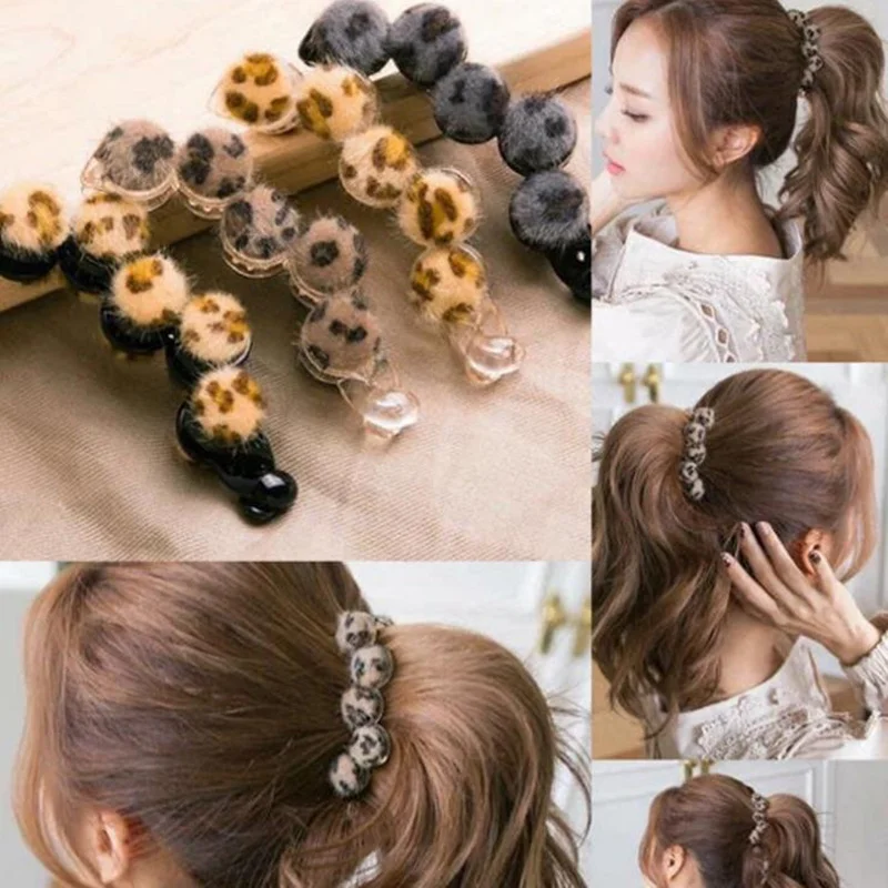 1 шт. пакет Аллигатор Заколки для волос девочек принт зебры Леопардовый