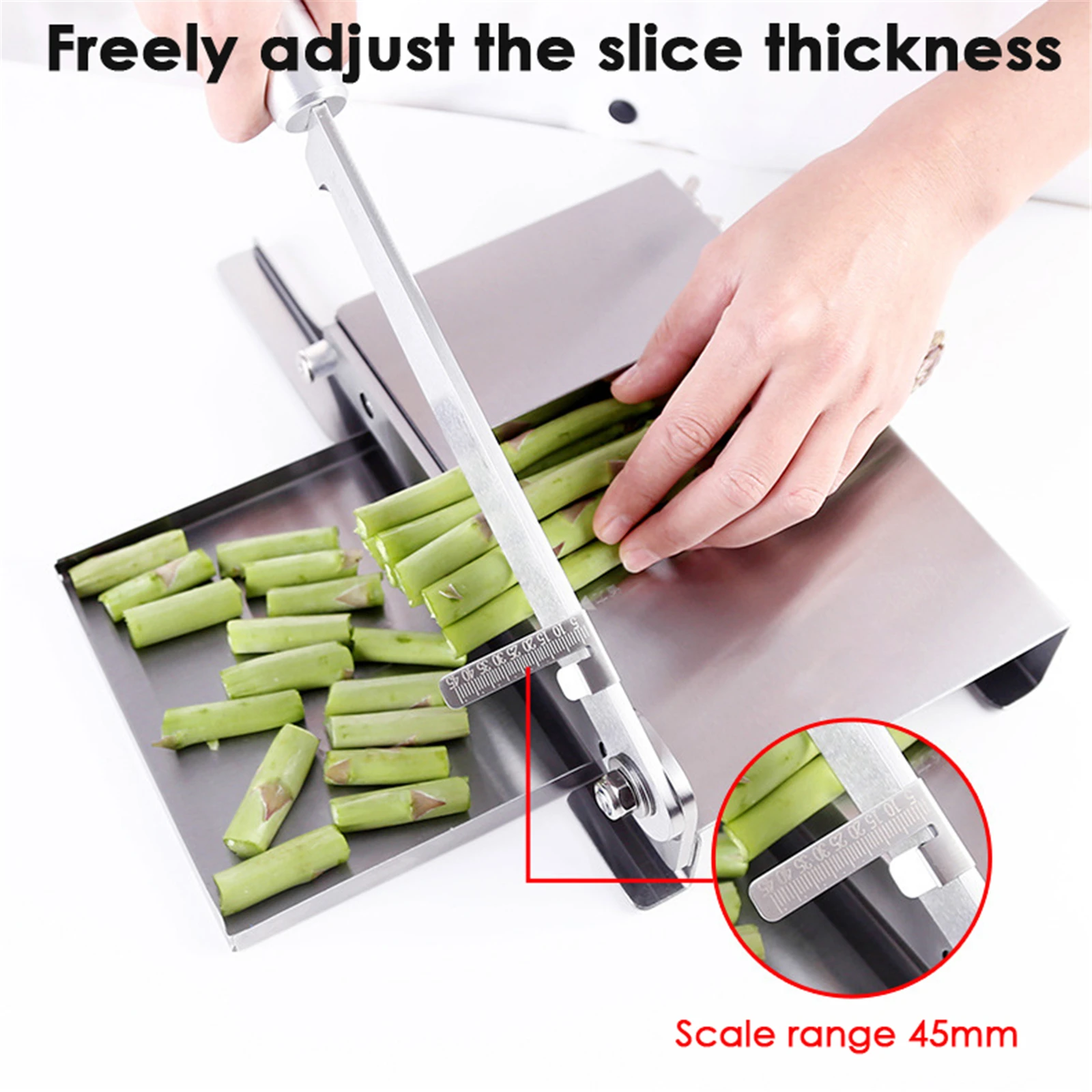 

9.5 Inch Meat Cutter Bone Cutting Machine Stainless Steel Meat Slicer Household Commercial Chicken Ribs Lamb Chops Guillotine
