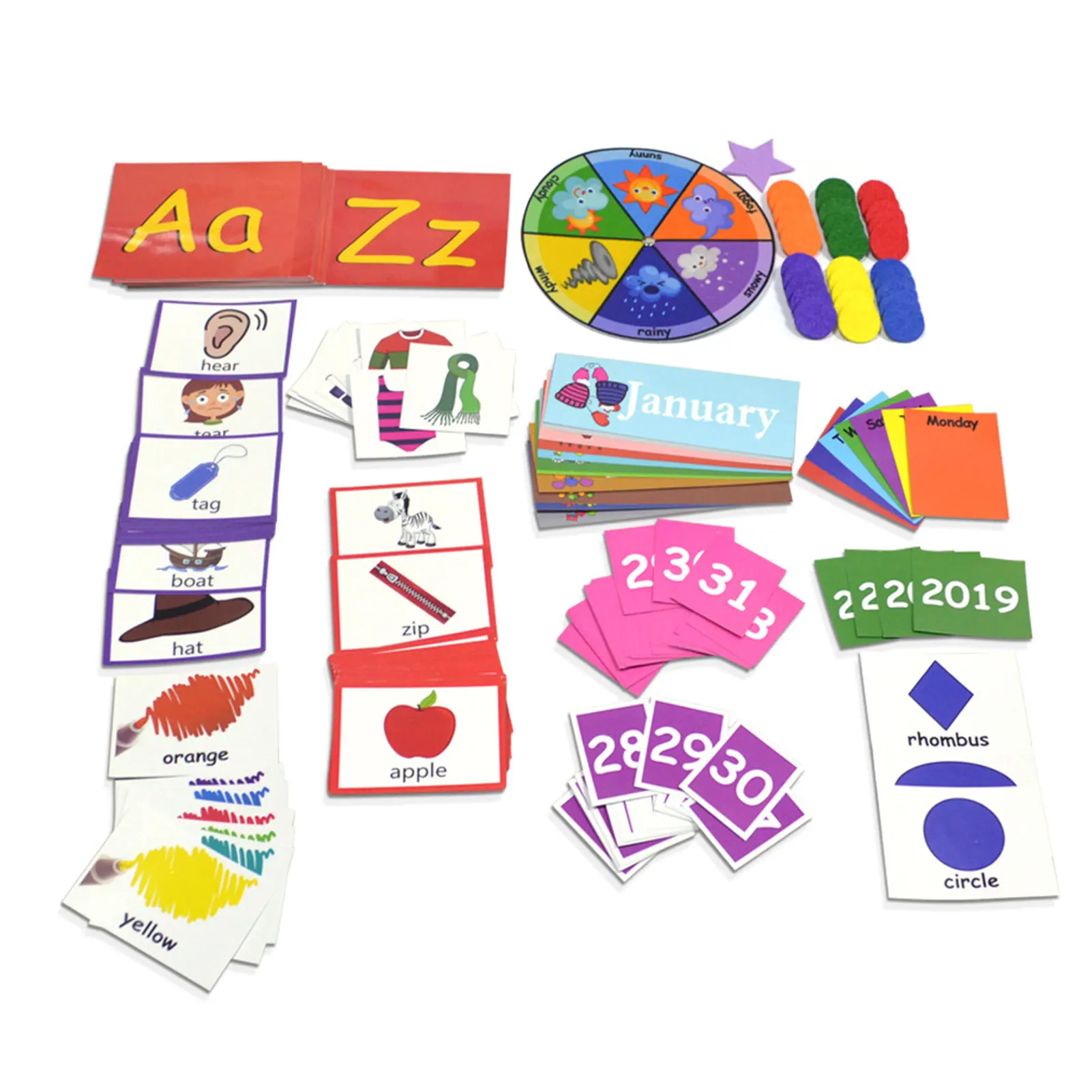 Детский круглый центр времени карманная Таблица набор для обучения детей