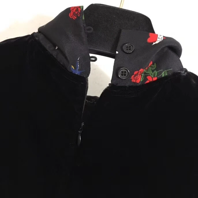 Женский шарф с принтом роз Luna2020 Элегантная Шелковая Рубашка со светодиодной