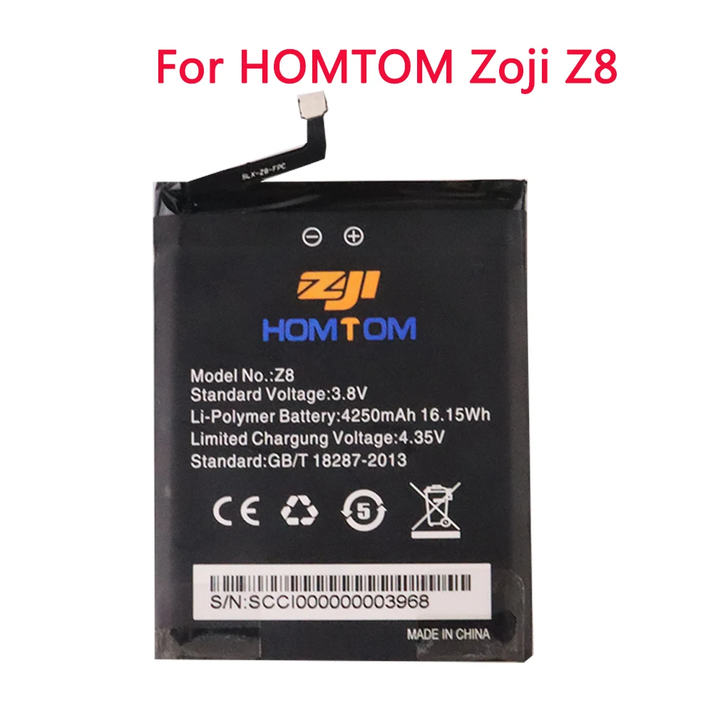 

100% Новый оригинальный запасной аккумулятор ZOJI Z8 4250 мАч для смартфона