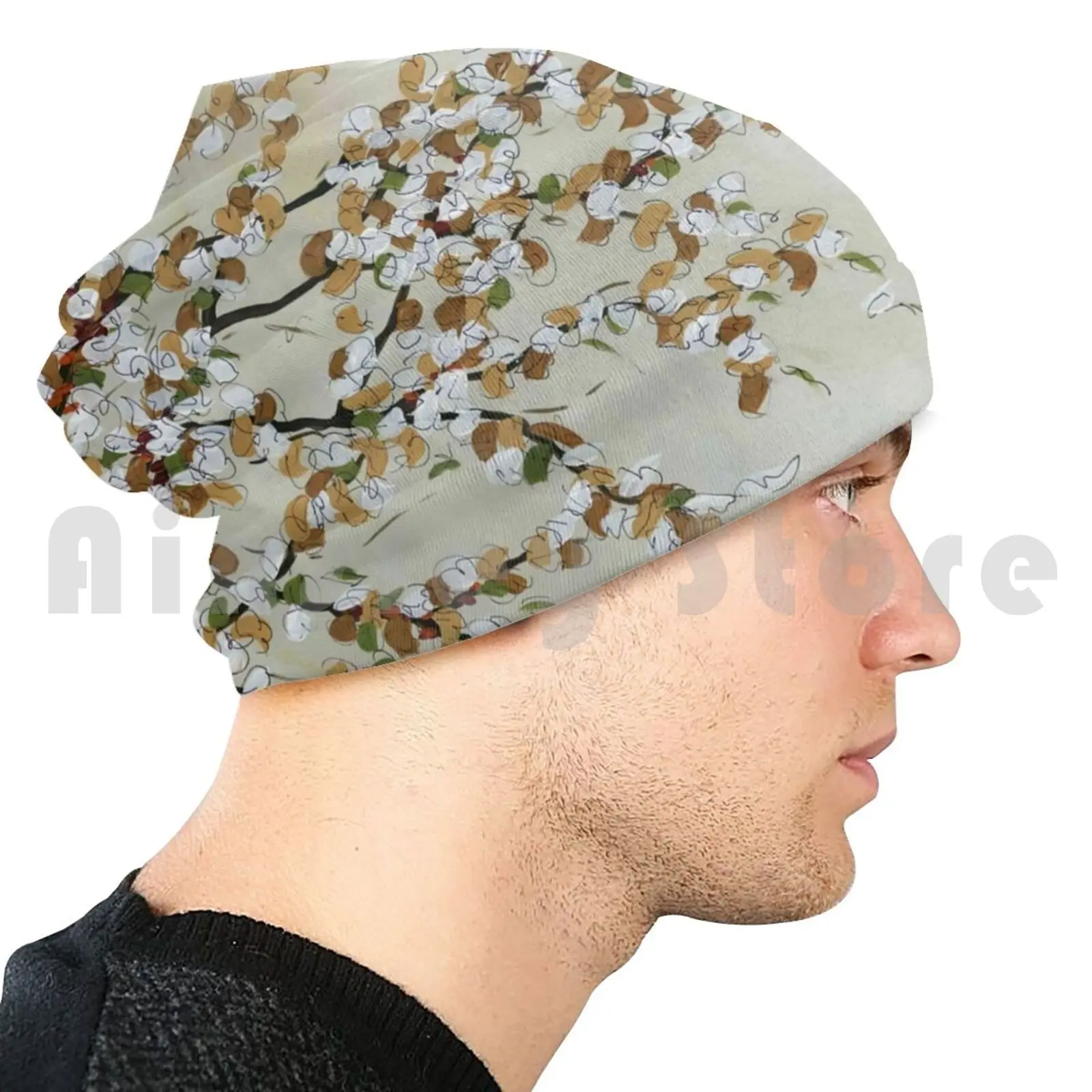 Весенняя шапка с изображением сумасшедших деревьев 2450 цветов Jamiemorathart Jamie Morath Art