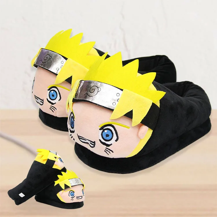 

NARUTO Winter Plush Children's Slippers Naruto Boys Shoes Home Warm 3D Cartoon PP Cotton Kids Fur Slides Toddler Girl Shoes