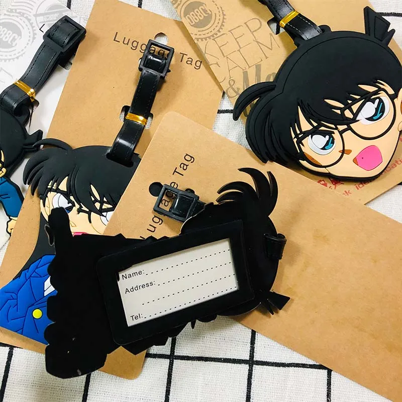 ДЕТЕКТИВНАЯ Конан стиль аниме багажная бирка кулоны портативная дорожная