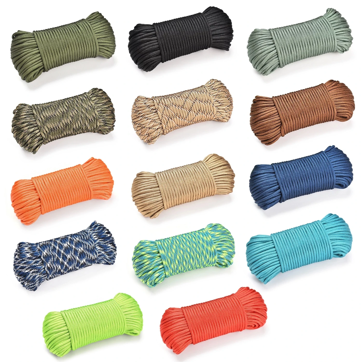 

31Meters Outdoor Survival Parachute Rope 10 Strand Cores Paracord Dia.4mm Hiking Climbing Camping Cord Lanyard Tent Clothesline