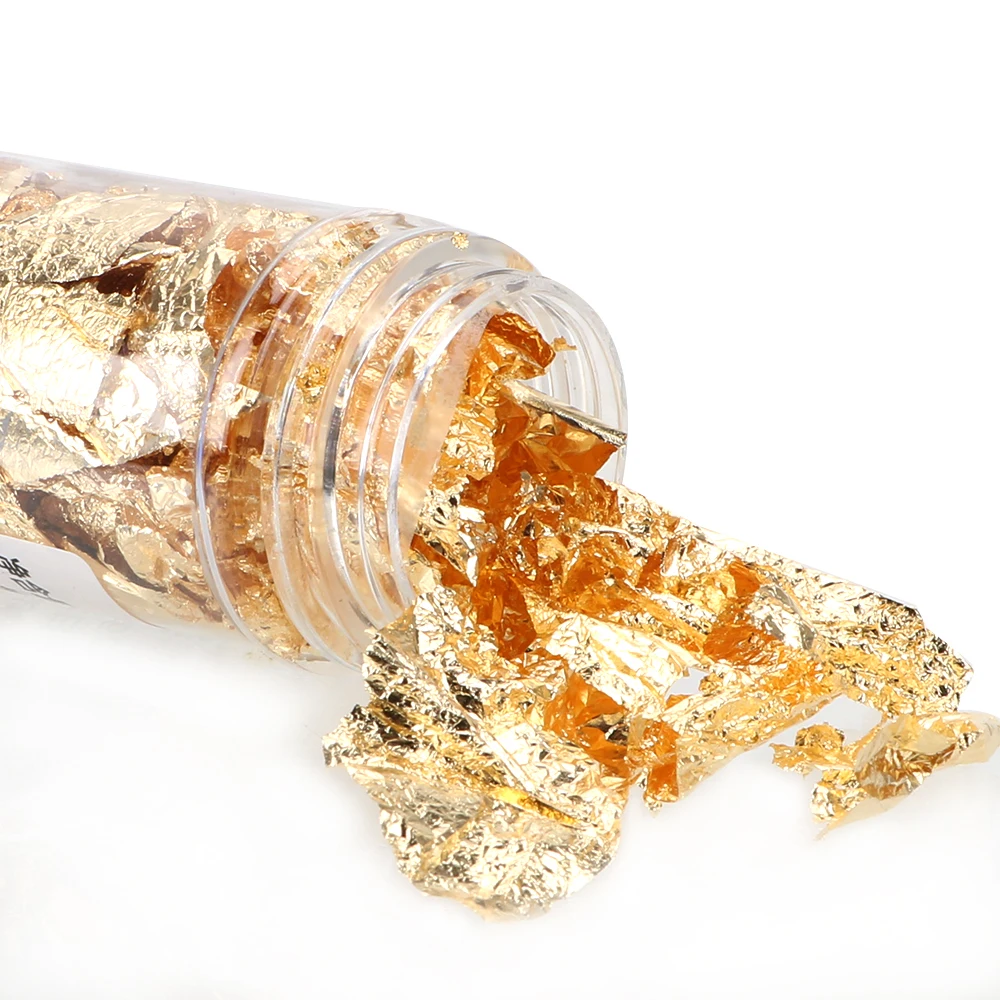 HOOMIN 2g For Cooking Dessert Cake Ice Cream Decoration Home Decoration Cake Decorating Supplies Gold Foil Leaf