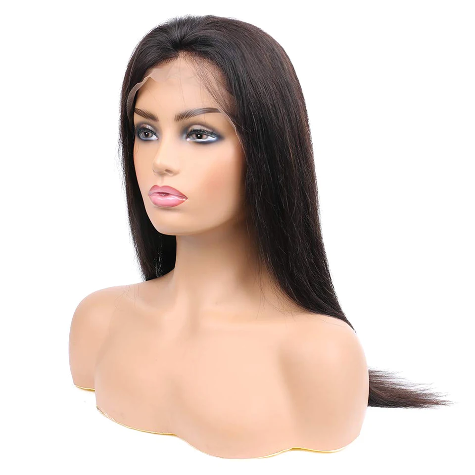 Парик на сетке 13x4 фронтальный парик прямой спереди 180 Remy 32 дюйма бразильский из