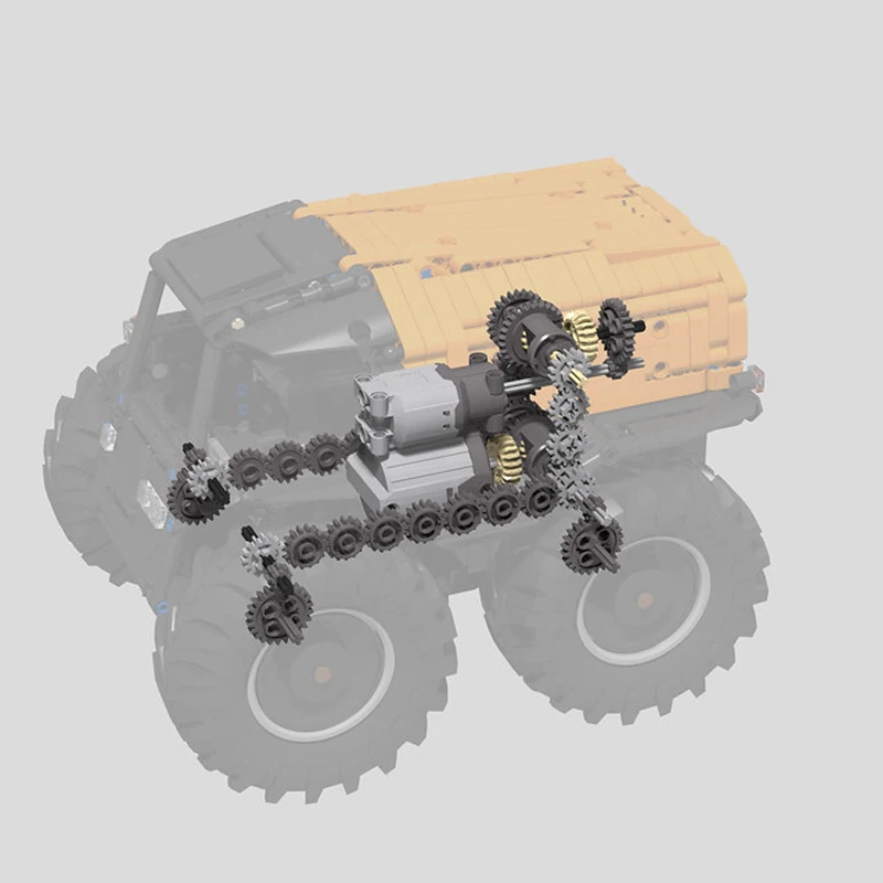 

MOC-10677 High Tech Series ATV RC Motor Power Autos Fahrzeug Building Blocks 1373pcs Bricks Education Toys