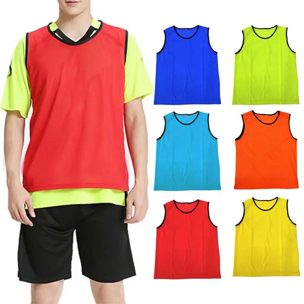 

Unisex Kids Adult Outdoor Sport Football Training Match Mesh Sleeveless Vest Top