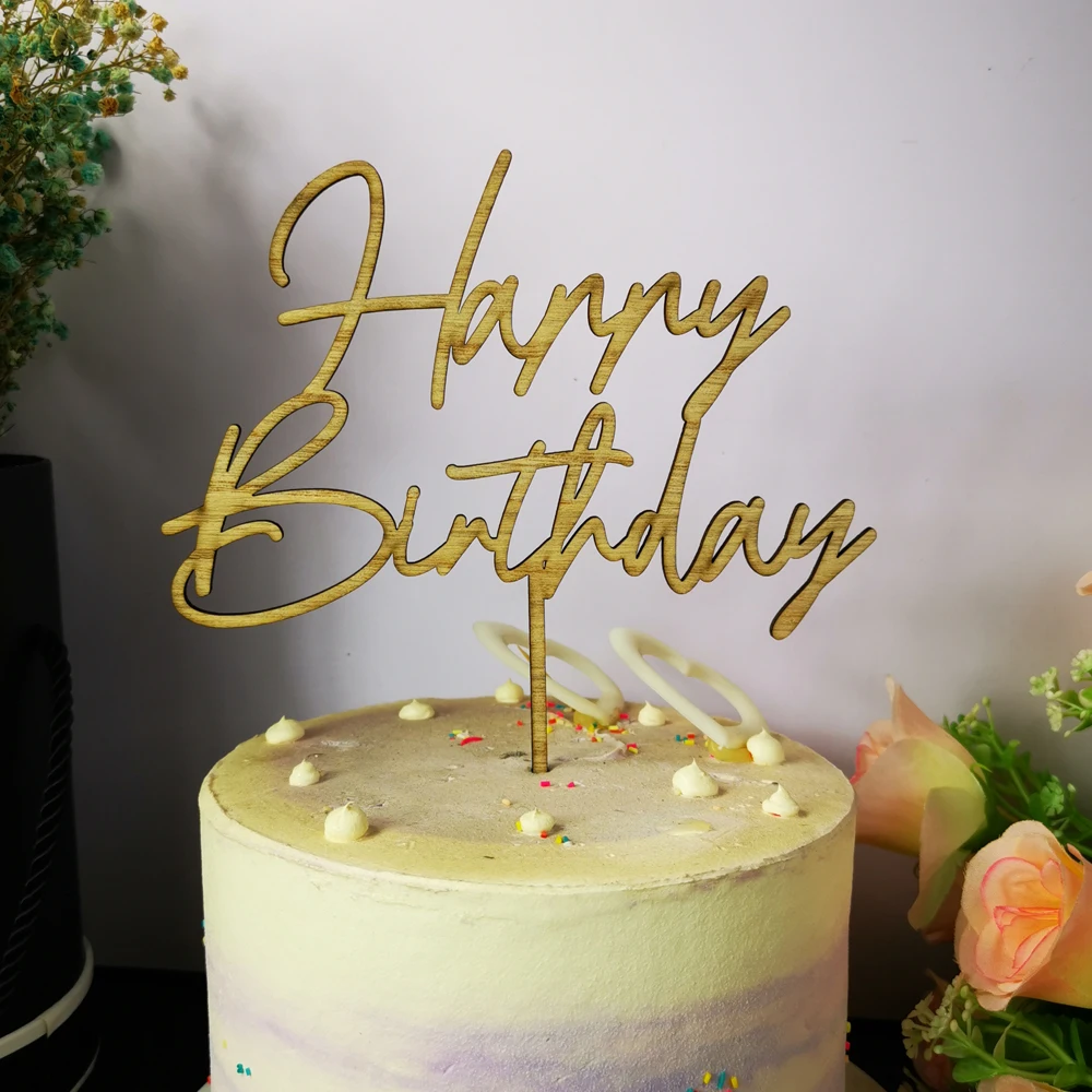 Розовое золото искусственная акриловая буква золотой серебряный торт флаг