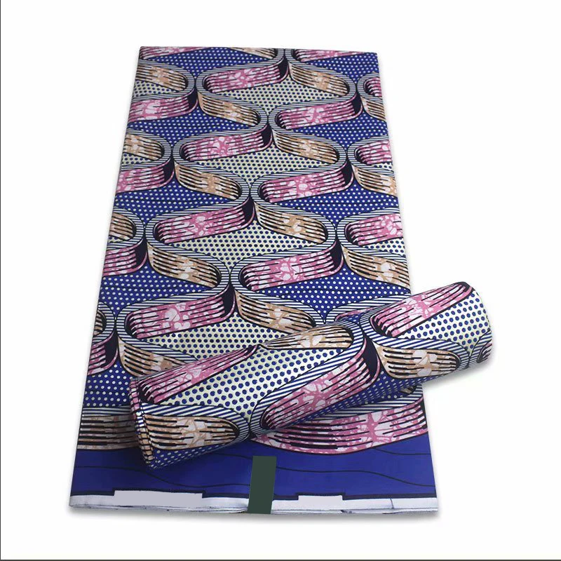 

6 Yards/lot High Quality Veritable Golden Wax Guaranteed 100% Cotton Fabric African Batik Fabrics Ankara Real Printing Wax-S0214