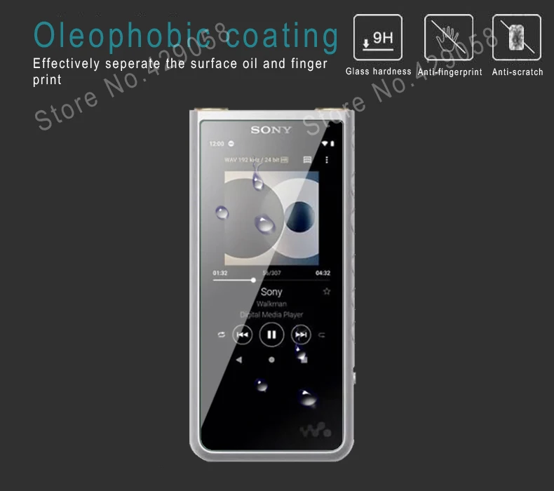 Защитная пленка из закаленного стекла для SONY Walkman NW ZX500 ZX505 ZX507|Защитные стёкла и