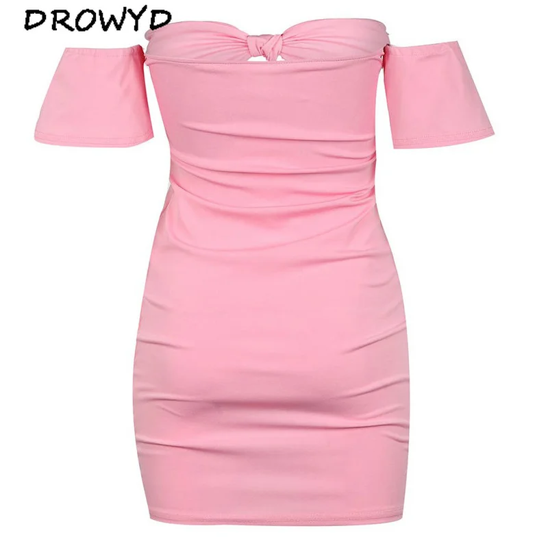 Женское мини-платье с лямкой на шее повседневное облегающее белое платье высокой