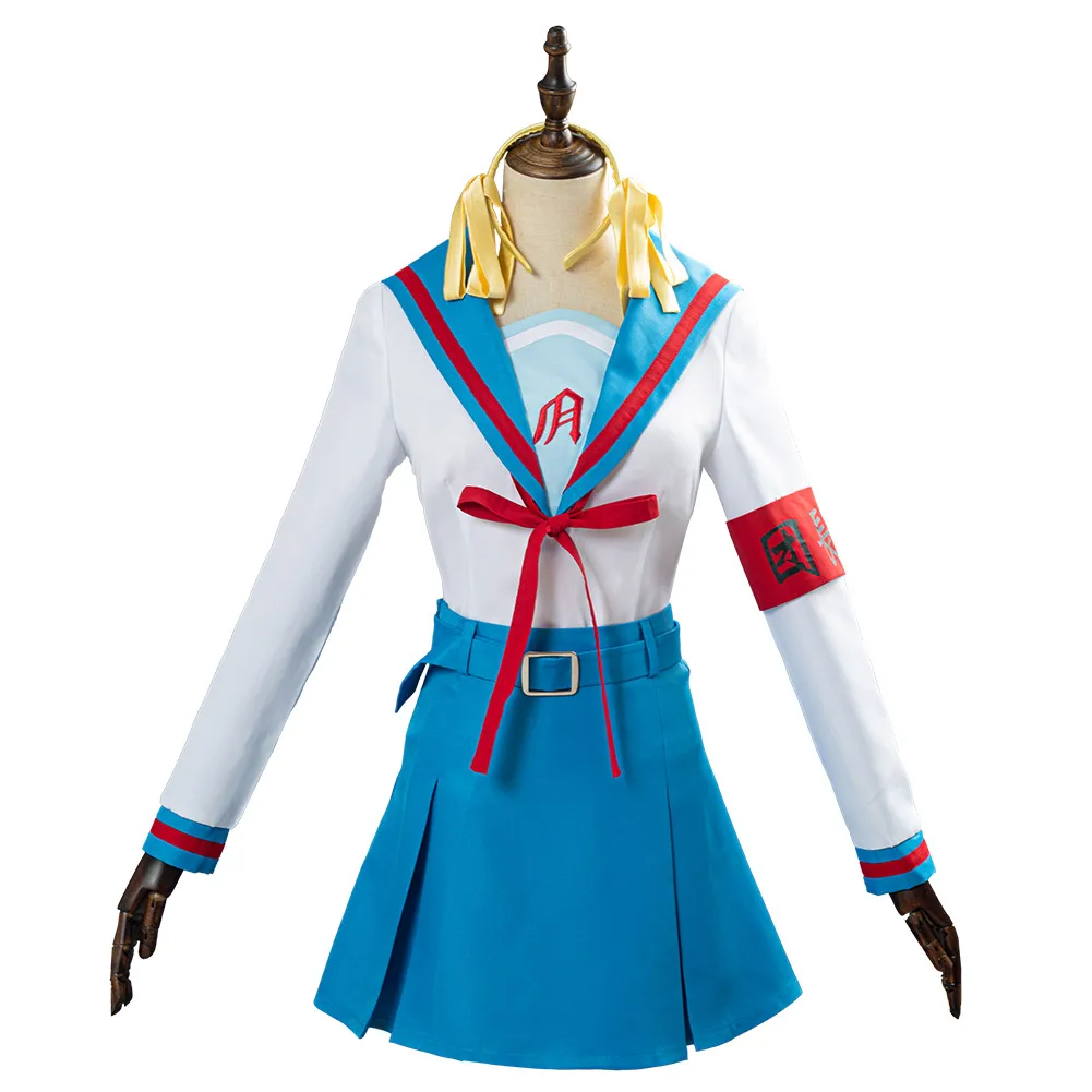 The melancholy of Haruhi Suzumiya Cosplay Costume Dress For Girls |