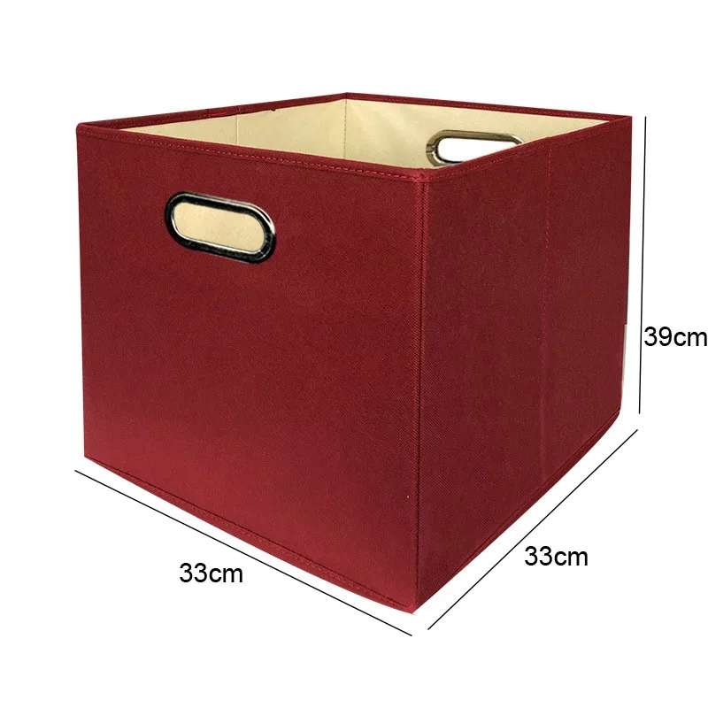 

Large Folding Storage Box Wardrobe Organizer Cube Storage Bin Fabric Foldable Boxes for Nursery Toys Organizers Laundry Basket