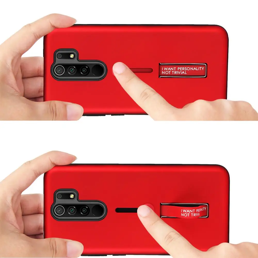 

for XIAOMI Redmi 9 9A 9C note9 9S Pro case PC Back mobile phone accesorios stents for Redmi 8 8A note8 pro cover Protect camera