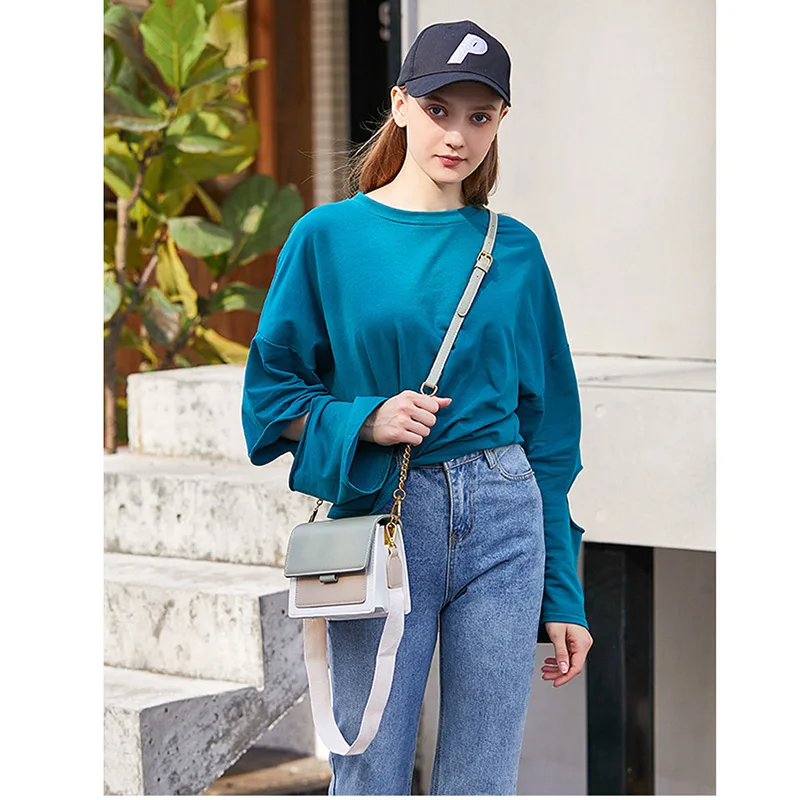 Women Mini Leather Crossbody Bags 2019 Fashion Chain Shoulder Messenger Bag Lady Design Handbags Casual Tote for Female | Багаж и сумки