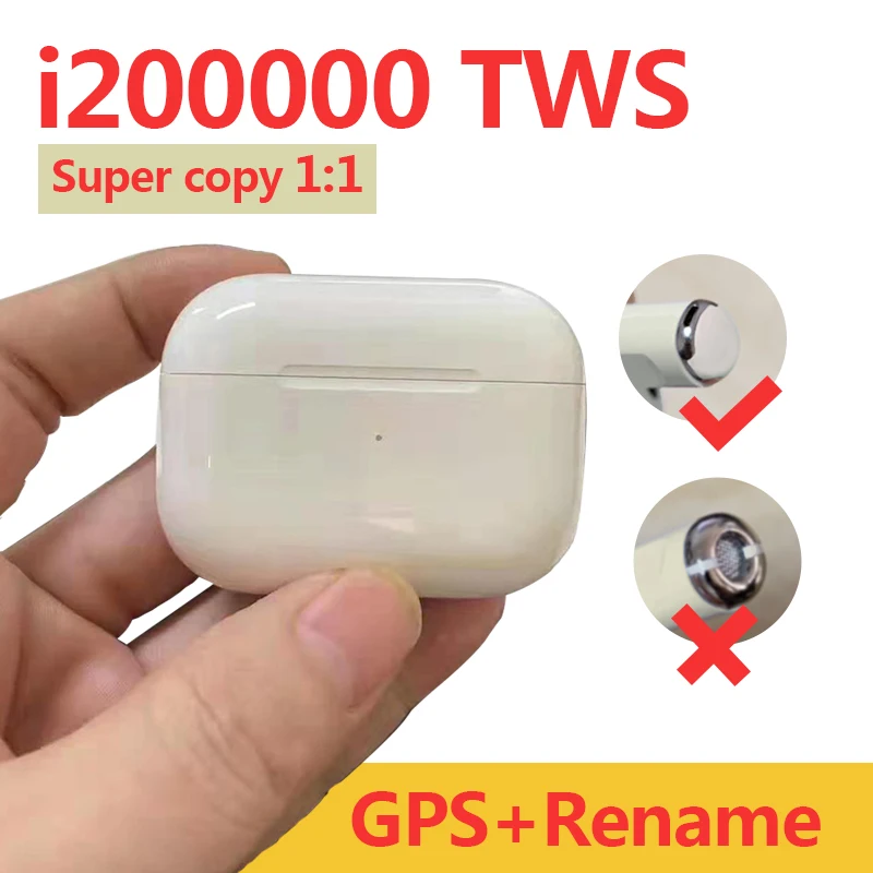 I200000 TWS Супер копия 1:1 Air Pro 3 беспроводные Bluetooth наушники 8D сабвуфер наушники-вкладыши шумоподавление pk W1 i500 i100000