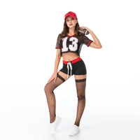 sexy cheering girl costume adult women school sports rugby game match rooters uniform outfits