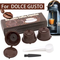 3pcsset coffee capsule for nestle dolce gusto capsule reusable coffee filter capsule machine refillable cafe capsula refill