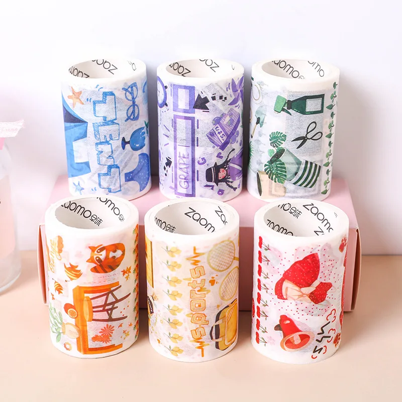 6 см * 3 м красочная Молодежная цилиндрическая лента Washi милая клейкая
