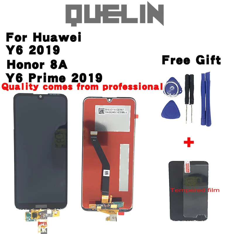 Размер 6 09 &quotAAA Оригинальный дисплей для huawei Y6 Prime 2019 Honor 8a MRD LX1f ЖК сенсорный экран