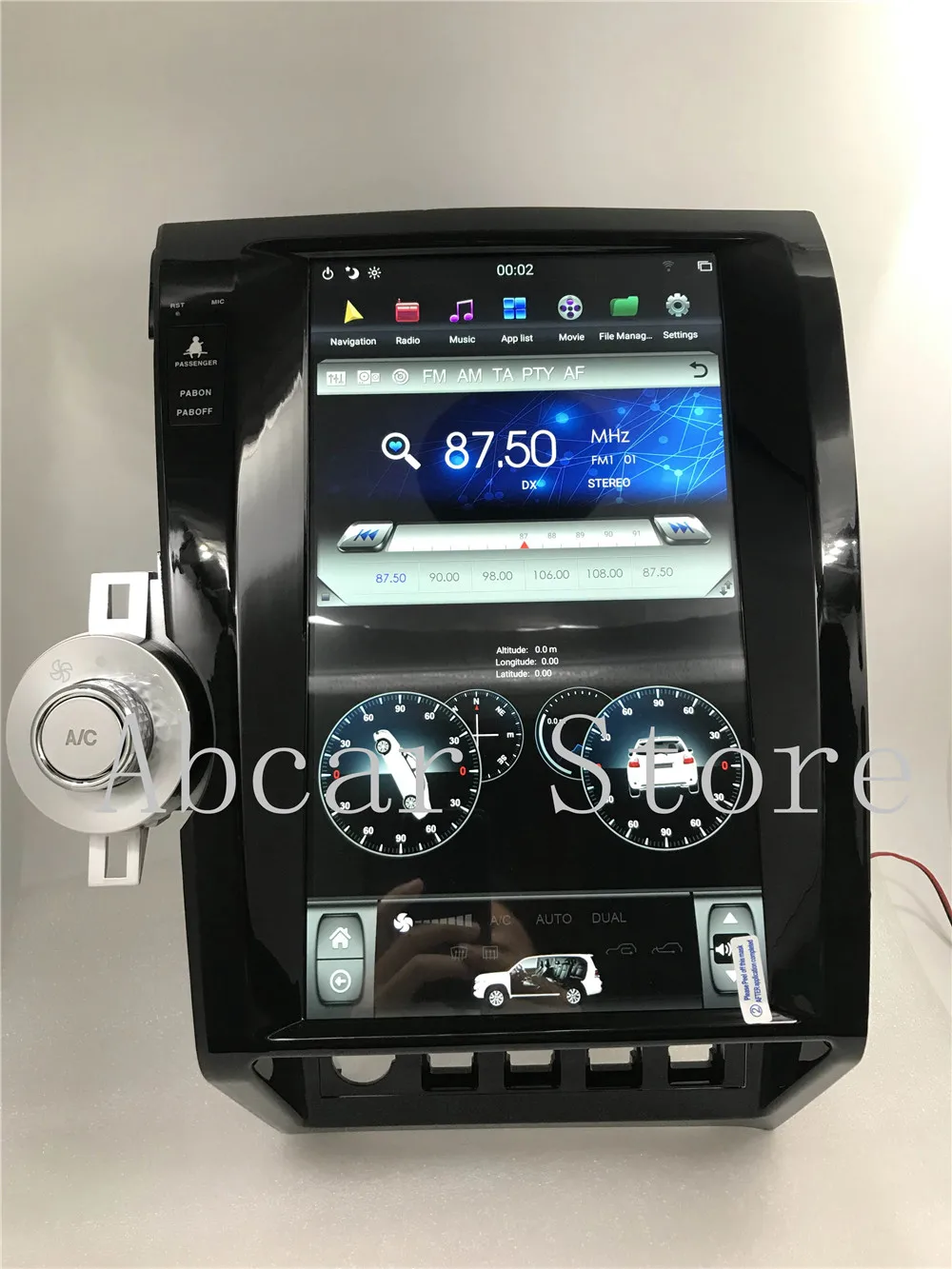 13,6 ''Tesla стиль Android 8,1 px6 автомобильный dvd-плеер gps навигация для Toyota tundra Sequoia 2007-2011 головное устройство стерео радио