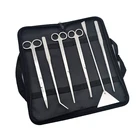 Инструменты для аквариума пинцет и ножницы комплект растения травы Нержавеющаясталь инструменты для очистки растений аквариум аксессуары 4 5 6 шт.компл.