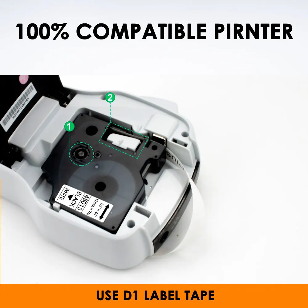 10PK 40916 9 мм лента для маркировки DYMO D1 черный на голубом этикетировщик работу Dymo