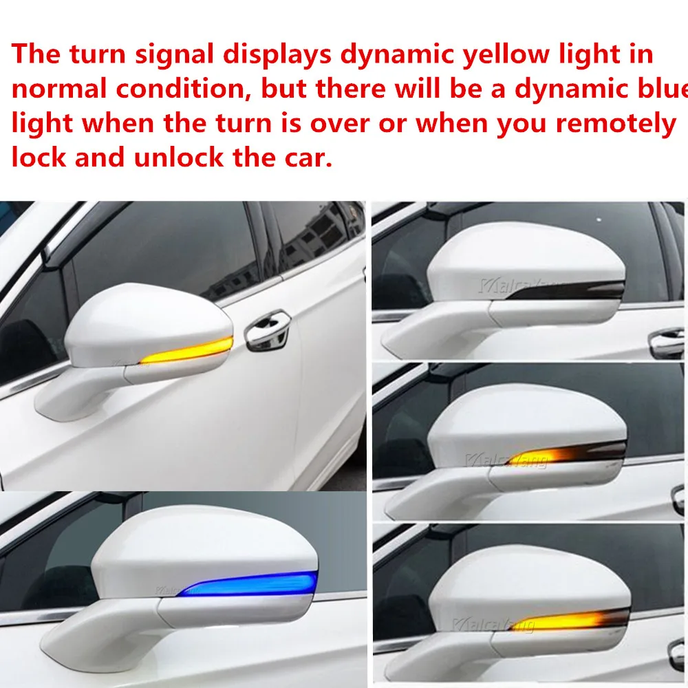 

LED Dynamic Turn Signal Side Mirror Blinker Indicator Sequential Light For Ford Fusion Mondeo 2013 2014 2015 2016 2017 2018 4th.