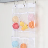 8 pockets waterproof hanging storage bag wall mounted door back hang bag organizer for bathroom kitchen toy organizer mesh bag