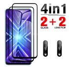 Закаленное стекло 4 в 1 для Huawei Honor 9X Premiunm 9A 9C 9S 9 Pro Lite, защитная пленка для камеры 6,59 дюйма, протектор экрана STK LX1