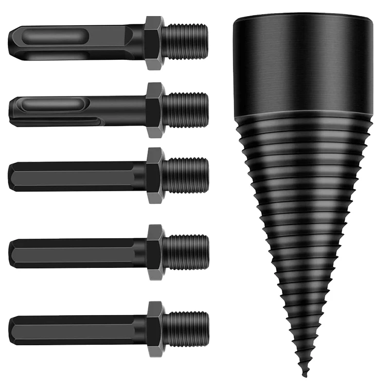 

S High Speed Drill Bits Woodworking Wood Drill Bits Movable Firewood Splitter Bits Wood Splitter Bits Wood chopping drill bit