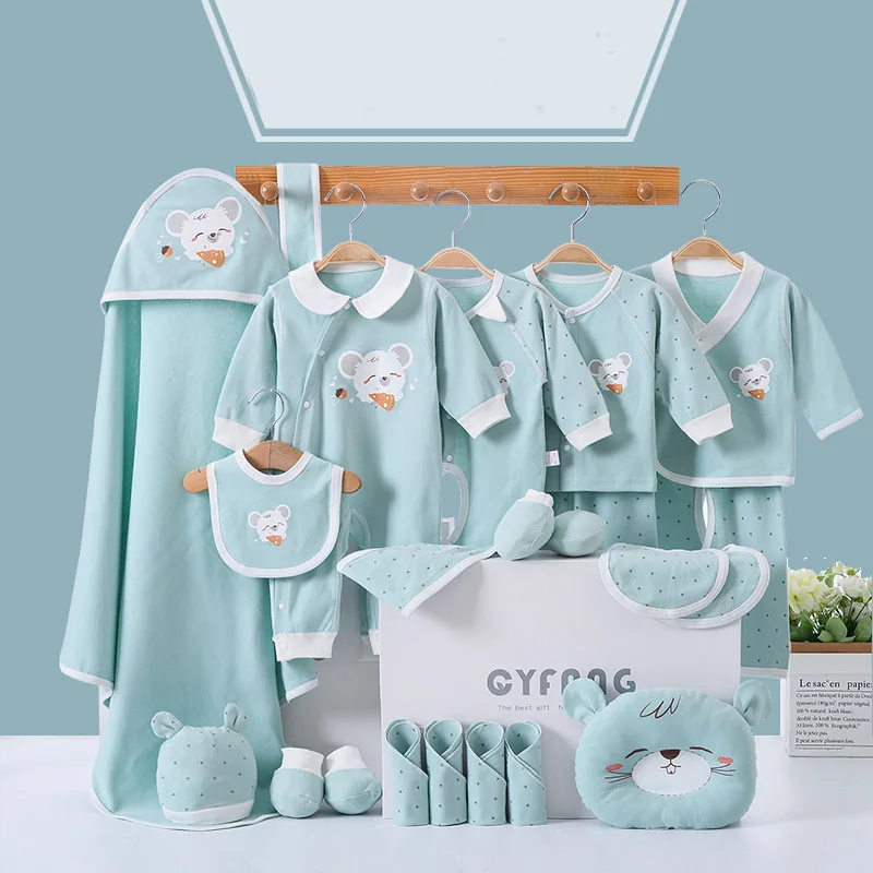 20 Piece/set Infant Girl Soft Outfit Newborn Baby Clothes Sets Cotton  Baby Boys Clothing