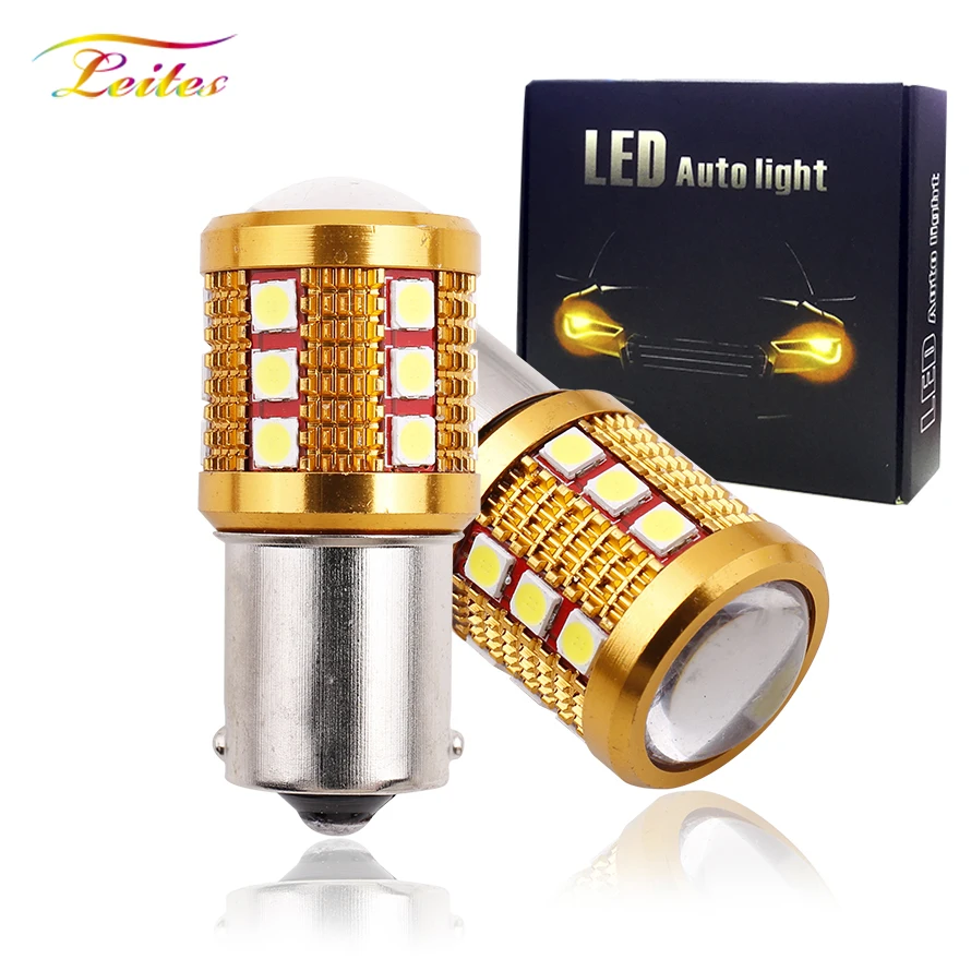 2x Canbus светодиодный светильник BA15S P21W 1156 3030 24SMD BAY15D P21/5 Вт 1157 для автомобилей