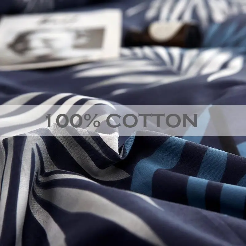 Комплект постельного белья для дома из 100% хлопка 5 размеров AA AB двухсторонний с