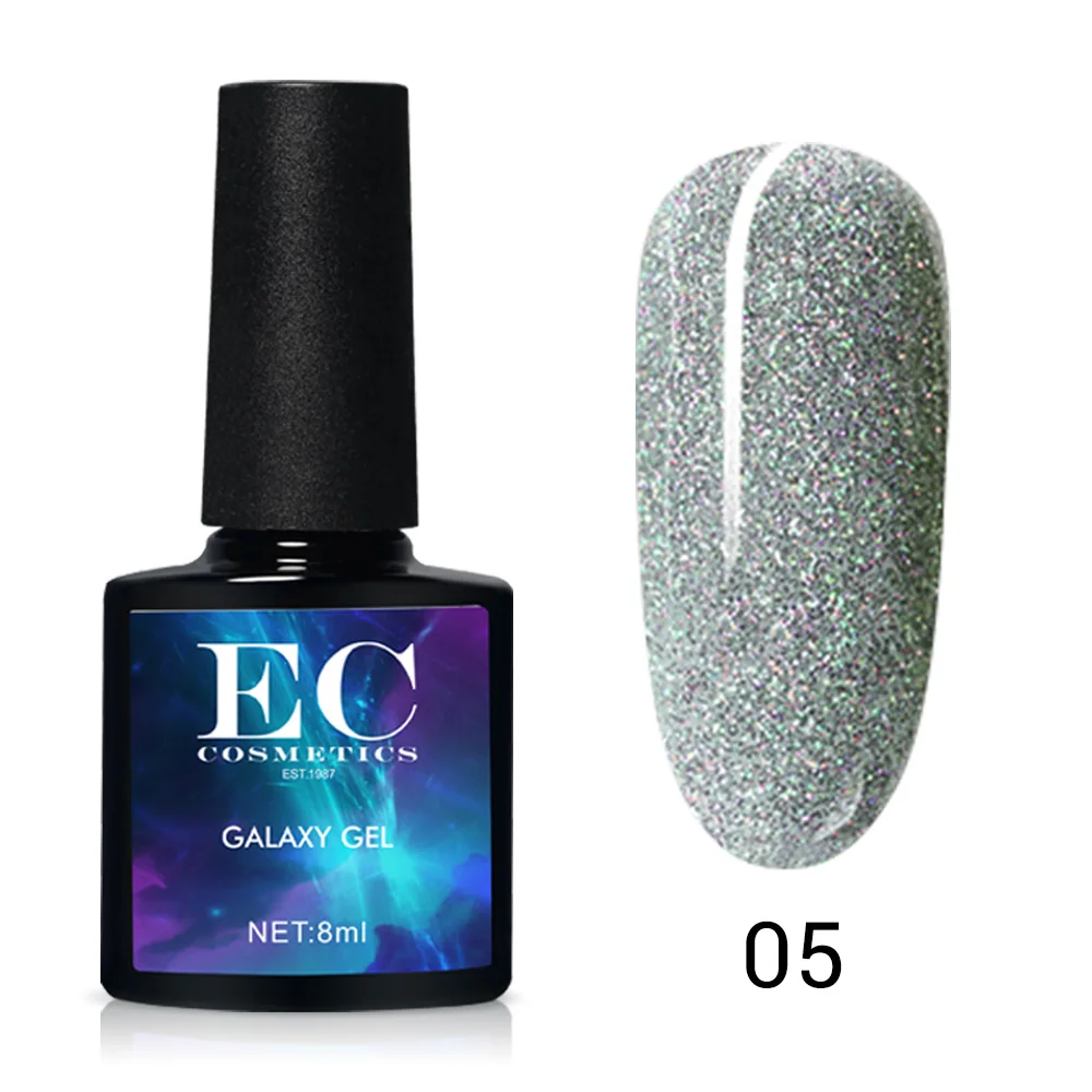 

Galaxy UV Gel Nail Polish Purple Color Set Glitter Neon Gel Lacquer Sequins Soak Off UV Gel Varnish Color Gel Shiny DIY Nail Art