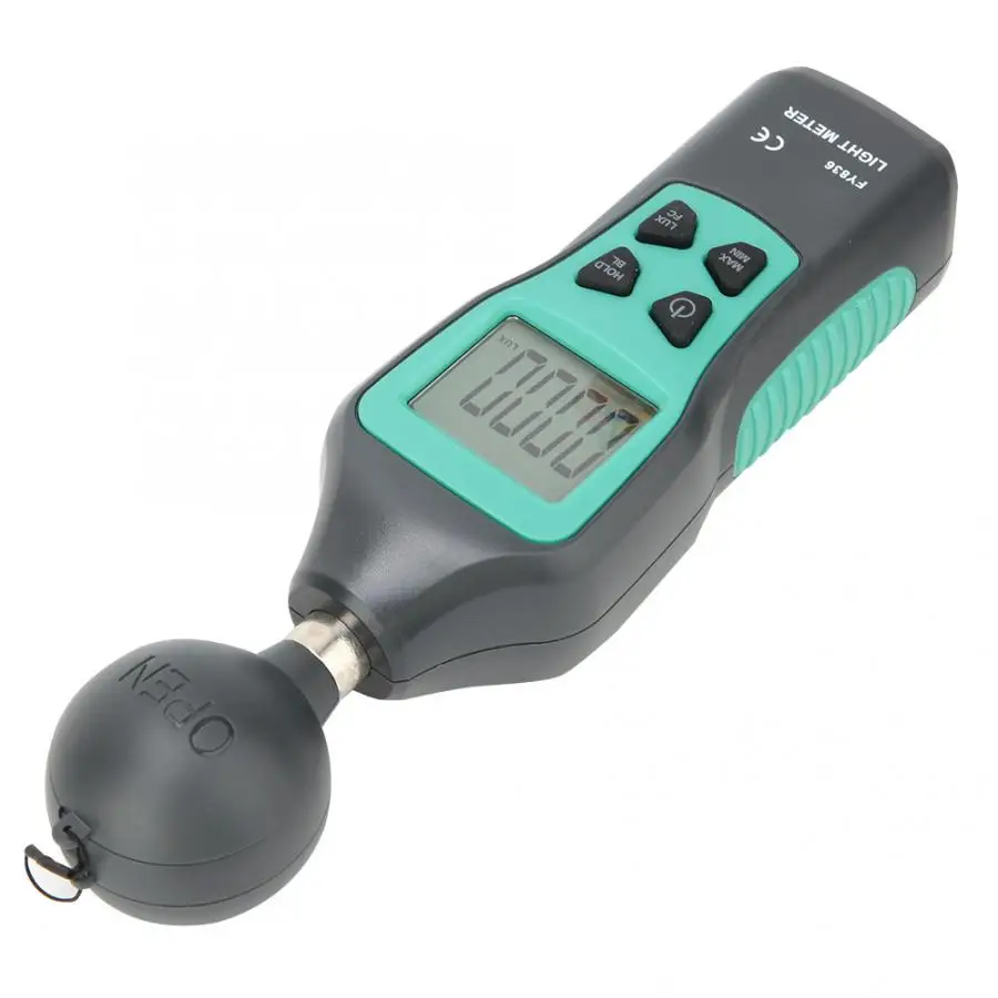 Компактный Цифровой Люксметр 0-200000 Люкс Высокоточный ЖК-дисплей портативный