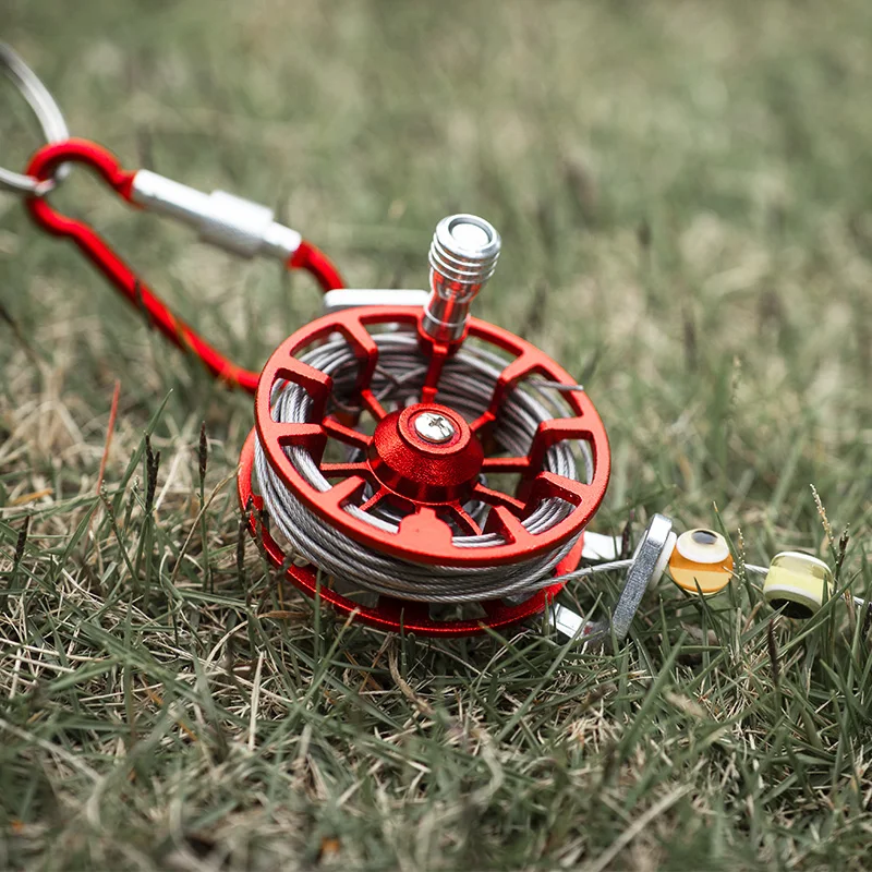 LINNHUE металлическая Рыболовная катушка мини частная портативная Сверхлегкая для