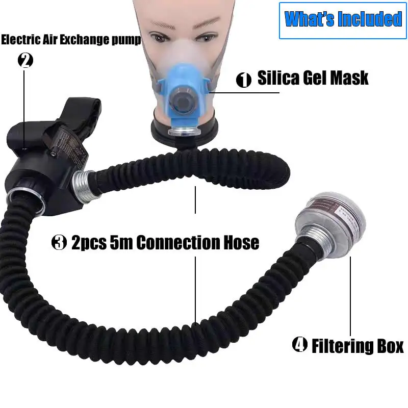 Креативная электрическая маска для защиты от пыли и газа полулицевой респиратор