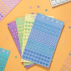 2 листа радужного цвета с цифрой Алфавит Сердце Декоративные наклейки для скрапбукинга поздравительные открытки Журналирование канцелярские принадлежности