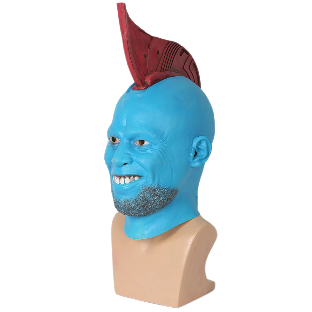 X COSTUME стражи Галактики Yondu голова плавник латексная маска для взрослых