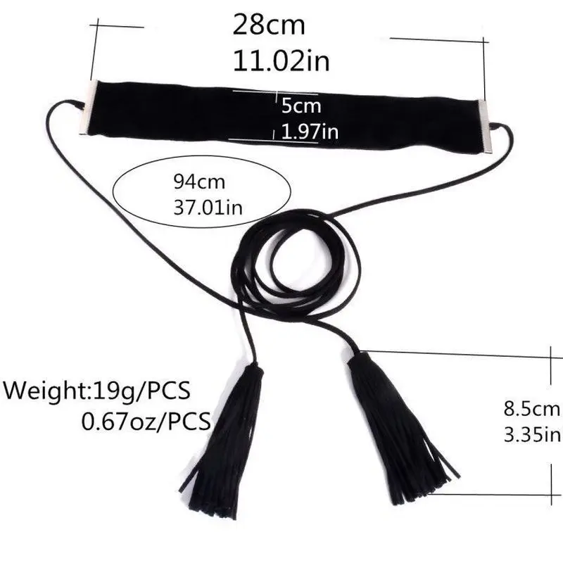 Богемный Готический Стиль Белый Черный тканевый ошейник с кожаной цепочкой и